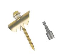 Generic Grapa de Cerca de Acero Inoxidable Galvanizada para Malla de Alambre, 50 Clavos de Sujeción de Cerca de 2 Pulgadas con Arandela y Casquillo, Ideal para Proyectos de Instalación Rápida de