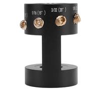 Generic Herramienta de Cabeza de Afilador de Tungsteno TIG, Amoladora de 4 ángulos para Electrodos de Soldadura Precisos con Tornillos de Latón y Ruedas de Repuesto