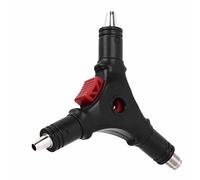Generic Herramienta de Terminal de Cable Multifuncional Exquisita Herramienta de Pelado de Conector F 4 en 1 Pelacables Portátil de Abocardado de Compresión para Entusiastas del Audio Cabezal de