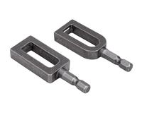 Generic Herramienta Universal para Anudar Alambre, Dispositivo Ergonómico de Torsión de Alambre de Taladro Eléctrico para Cercas, Material de Hierro para Construcción, 2 uds.