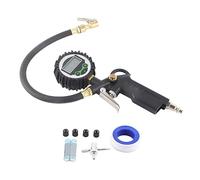 Generic Inflador de Neumáticos Digital con Manómetro y Conector Rápido para Pelotas Deportivas, Coches, 1/4 Pulgadas NPT, Resistente