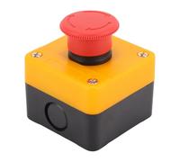 Generic Interruptor de Botón de Parada de Emergencia Rojo 10A 1NO 1NC para Aplicaciones de Circuito de Control Interior y Exterior