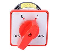 Generic Interruptor de de 380V 20A, Selector de Levas Duradero, Fácil Control para Generadores, 4KW, Tamaño Compacto, 6 Terminales