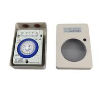 Generic Interruptor de Tiempo Mecánico con Carcasa de Hierro Resistente y de Alta Precisión para Uso en Exteriores en Control de Iluminación Industrial 100-240V