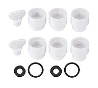 Generic Juego de Adaptadores de Ducha ABS, Conector Duradero G1/2 Pulgadas para Sistemas de Ducha Japoneses, Fácil Instalación, Multicolor, Total de 6 Piezas