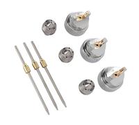 Generic Juego de Boquilla de Aguja y Cabezal de Aire de Alto Rendimiento 1,4 1,7 2,0 Mm para Pintura Automotriz Uso Profesional Latón Plástico