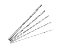 Generic Juego de Brocas Helicoidales HSS Extralargas de 2 a 5 Mm para Taladrado Profundo en Madera y Plástico, Acero de Alta Velocidad, 5 Piezas