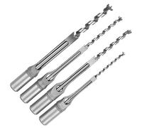 Generic Juego de Cinceles para Embutir Madera Herramientas Manuales de Perforación de Madera de Larga Duración para Aficionados a la Carpintería 4 Piezas Vástago Universal 1/4 5/16 3/8 1/2 para Hacer