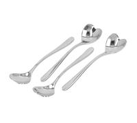 Generic Juego de Cucharas de café en Forma de Corazón de 4 Cucharas Agitadoras Duraderas de Acero Inoxidable para té y Postre