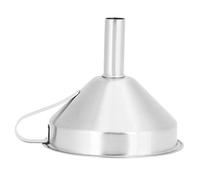 Generic Juego de Embudo de Acero Inoxidable 304, Embudo de Llenado de Líquido Duradero con Filtro para Cocina y Bar, Resistente Al óxido de 4,1 Oz a 6,9 Oz (Tamaño mediano 13CM)