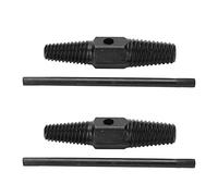 Generic Juego de Extractores de Tornillos Extractor de Doble Extremo para Tuberías de Agua Rotas y Tornillos 2 Unidades Acero A4 100 Mm