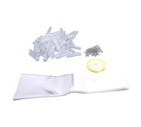 Generic Juego de Fundas de Rosas Individuales, Tubos de Agua Florales de Plástico Transparente, Embalaje Elegante para la Graduación del Día de la Madre, 50 Unidades, 12,4x43,4x4,1 Cm