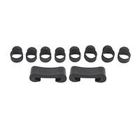 Generic Juego de Fundas de Silicona para Dedos de Tambor de Lengua para Jugadores de Percusión, Reducen el Ruido para un Sonido Tranquilo, 8 Fundas para Dedos con 2 Soportes para Baquetas, Adecuadas