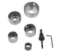 Generic Juego de Herramientas de Corte de Brocas de Sierra Perforadora, Kit de Instalación de Carpintería con Hoja Afilada de Acero Al Carbono para Puertas, Armarios y Escritorios