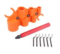 Generic Juego de Herramientas de Desbarbado de Tuberías, Kit de Escariador de Eliminación de Rebabas Eficiente para Reparaciones del Hogar, Proyectos de HVAC, Construcción de Aluminio