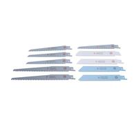 Generic Juego de Hojas de Sierra Alternativa, 10 Uds., Diente Fino Grueso Duradero para Carpintería, Poda, Corte de Metal