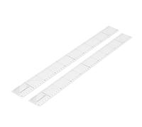 Generic Juego de Reglas para Acolchar Profesionales, Acrílico Transparente con Marcas Especiales para Costura y Manualidades en el Hogar, 2 uds.