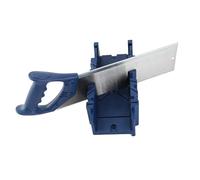 Generic Juego de Sierra Ingletadora Manual con Caja de Almacenamiento Rectificado Duradero de Doble Cara Ideal para Corte en ángulo, Material de Acero 65