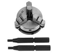Generic K01-50 Portabrocas de Desplazamiento Mini de 50 Mm Portabrocas Manual Duradero de Alta Precisión para Carpintería con 3 Mordazas para Máquinas Herramienta que Procesan Metales No Ferrosos