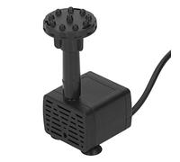 Generic Kit de Bomba de Agua Solar de 5 W con 6 Boquillas, Potente Bomba de Fuente para Uso en Piscina de Jardín Al Aire Libre