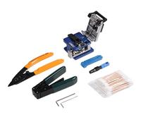 Generic Kit de Herramientas de Pelado de Fibra óptica, Material Premium Duradero con Cuchilla de Fibra para Mantenimiento de Instalación de Empalme FTTH