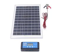 Generic Kit de Panel Solar de 50 W, Controlador de Carga Eficiente a Prueba de Agua para Camping Al Aire Libre, Remolque RV con Abrazadera de Batería de