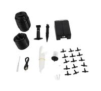Generic Kit de Riego por Goteo Solar con Temporizador, de Riego Automático Ip65 para Plantas en Macetas, Balcones y Jardines - Capacidad para 9 Macetas, Montaje en Pared o Instalación en el Suelo