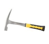 Generic Martillo de Pico de Pato de Ladrillo de Estudio Geológico de Boca Plana de Doble Cabeza, 500 G, Acero Duradero con Alto Contenido de Carbono para Construcción y Medición de Rocas