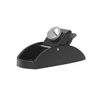Generic Mini Cepillo de Madera de Acero Al Carbono, Cepillo Manual de Profundidad de Corte Ajustable de Estilo Europeo para Recortar y Cepillar Madera Blanda, Negro (S)
