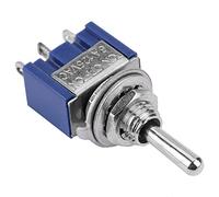 Generic Mini Interruptor de Palanca 3 Posiciones SPDT Duradero Encendido Apagado para Electrodomésticos Automóvil 0.236 in 6A 125VAC 10 Piezas