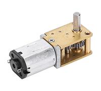 Generic Mini Micromotor de Cobre Rojo N20 DC12V Motor de Reducción de Velocidad 16 RPM para Robots de Simulación (DC12V136RPM)