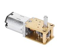 Generic Mini Micromotor de Cobre Rojo N20 DC12V Motor de Reducción de Velocidad 16 RPM para Robots de Simulación (CC12v16RPM)