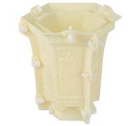 Generic Molde Hexagonal para Macetas de Jardín Plástico Grueso Fácil de Usar para Manualidades y Estatua de Concreto Molde para Hacer Maceteros Decorativos con Interior Liso y Diseño