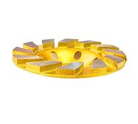 Generic Muela Abrasiva de Copa de Diamante, Disco de Amoladora Angular de Doble con 6 Agujeros para Piedra de Azulejo de Hormigón de Mármol