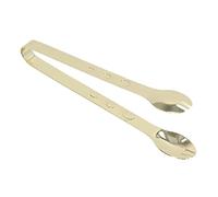 Generic Pinzas para Hielo de Acero Inoxidable Pinzas para Azúcar Duraderas de Calidad Alimentaria para Uso en la Cocina 19,5 Cm 1 Pinza para Hielo (Chapado en oro)