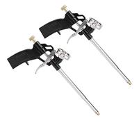 Generic Pistola de Espuma en Spray Herramienta Aplicadora de Aislamiento para Hogar y Oficina con Diseño Ergonómico Negro y Plata 32,5 Cm 2 Unidades
