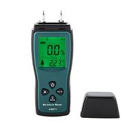Generic Probador de Humedad de Madera Confiable AS971 Pantalla LCD Probador de Humedad Digital para Entusiastas de la Carpintería y Aficionados Al Bricolaje Verde + Negro 1 Pieza