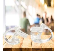 Generic Reemplazo de Molde de Oído Transparente, Suave y Cómodo de Silicona para la Mayoría de los Kits de Audio de Tubo de Bobina, Diseño Duradero para Sonido Ambiental, Adecuado para Ambos Oídos,