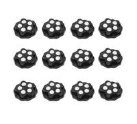 Generic Rueda Giratoria con Rodamiento de Carga Alta, Rotación de 360°, Autoadhesiva para Muebles, Electrodomésticos, Adecuada para Objetos Grandes (Perlas de pegamento negro)