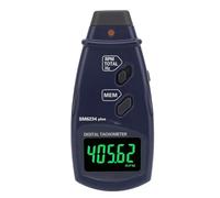 Generic Tacómetro Digital Medidor de RPM Velocímetro 2 en 1 de Alta Precisión con Probador de Rotación LCD para Motores Pequeños Material ABS