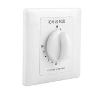 Generic Temporizador Inteligente de Bomba de Agua de 220V, Control Mecánico de Cuenta Atrás para Electrodomésticos (interruptor temporizador de 30 minutos)