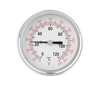 Generic Termómetro Bimetálico de Alta Temperatura de 62 Mm, Esfera Analógica Duradera, Escala Doble para Horno, Parrilla, Barbacoa, Construcción de Metal