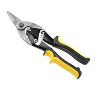 Generic Tu 2100C Tijeras de Aviación Acodadas a la Izquierda para Cortar Aluminio, Chapa, Cuero, Cartón, Plástico Acero Forjado con Ergonómico