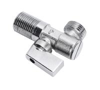 Generic Válvula de Parada de ángulo Premium, Latón Brillante, Cierre de Agua de 1/4 Cuarto de Vuelta para Baño, Cocina, Grifo, Salida de Entrada G1/2 Pulgadas