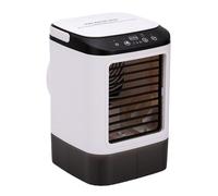 Generic Ventilador de Enfriamiento por Nebulización de Escritorio Mini Aire Acondicionado Portátil con 3 Configuraciones de Velocidad y Caja de Hielo para Dormitorio Oficina Exterior ABS 165x165x240