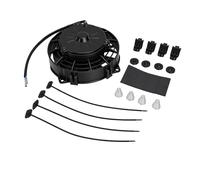 Generic Ventilador de Radiador Delgado de Refrigeración Eléctrica, Motor de 12V de Alto Rendimiento para Vehículos Universales, Plástico Duradero, 1 Unidad