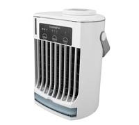 Generic Ventilador de Refrigeración por Pulverización de Escritorio, Aire Acondicionado Compacto con 3 Velocidades para Uso en el Hogar, Oficina y Exteriores, Color Blanco