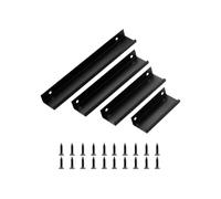 Genérico 10PCS Tiradores Cocina Tiradores Cajones Tirador Armario con Tornillos 8cm 15cm 25cm 40cm 60cm 100cm 120cm para Armarios Cajones Dormitorios Negros(120cm/47.24in)