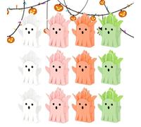 Genérico 12 piezas Halloween Ghost Paper Bags, Reutilizable Candy Gift Bags | Reutilizable Paper Construction Offers A Convenient Way To Package Party Favors And Holiday Goodies