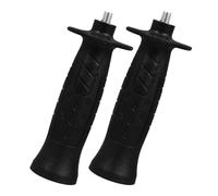 Genérico 2 Mangos Auxiliares de Plástico Negro Antideslizantes para Amoladora Angular Rosca, Fácil Instalación y Repuesto para Herramientas Eléctricas y Pulidoras